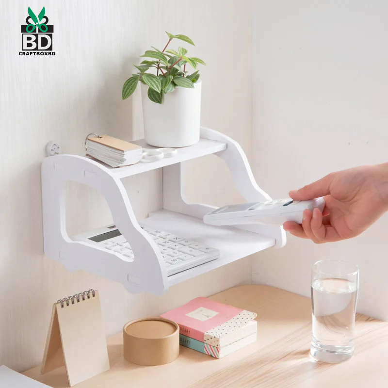 Creative PVC Wall-mounted WiFi Router Shelf