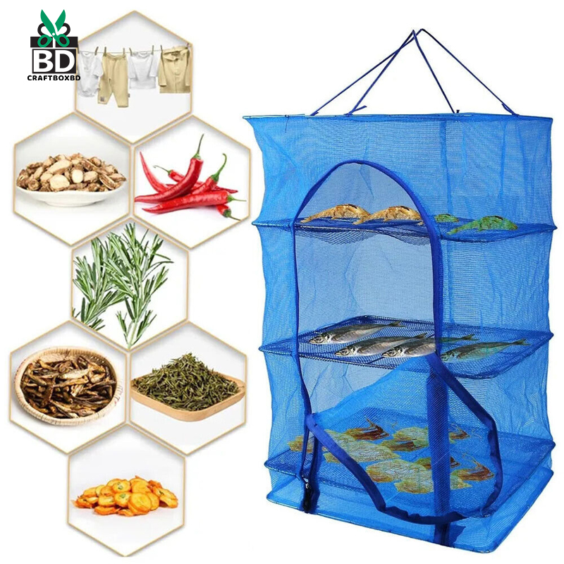 Foldable 4 layer Multifunctional Food Drying Case